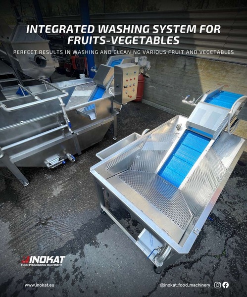 Photo INTEGRATED WASHING SYSTEM FOR FRUIT - VEGETABLES  