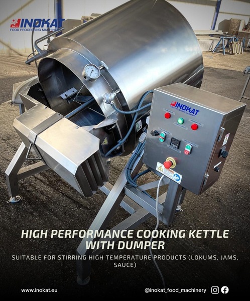 STEAM HEATED 500lt BOILING KETTLE WITH DUMBER Photo 2