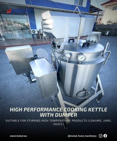 STEAM HEATED 500lt BOILING KETTLE WITH DUMBER Photo 3